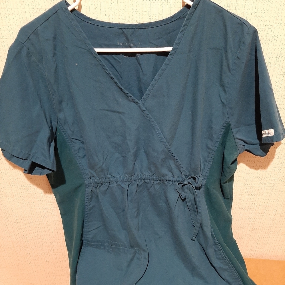3 Size Large maternity scrub top.